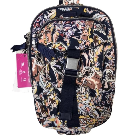 Vera Bradley Performance Twill Utility Sling Backpack in Tangier Paisley NWT - Picture 5 of 9